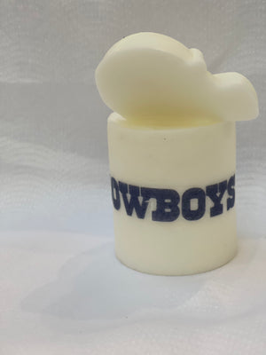 Football pillar candles