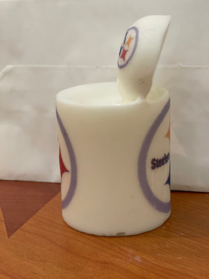Football pillar candles