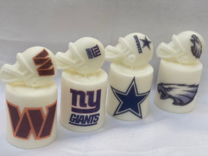 Football pillar candles