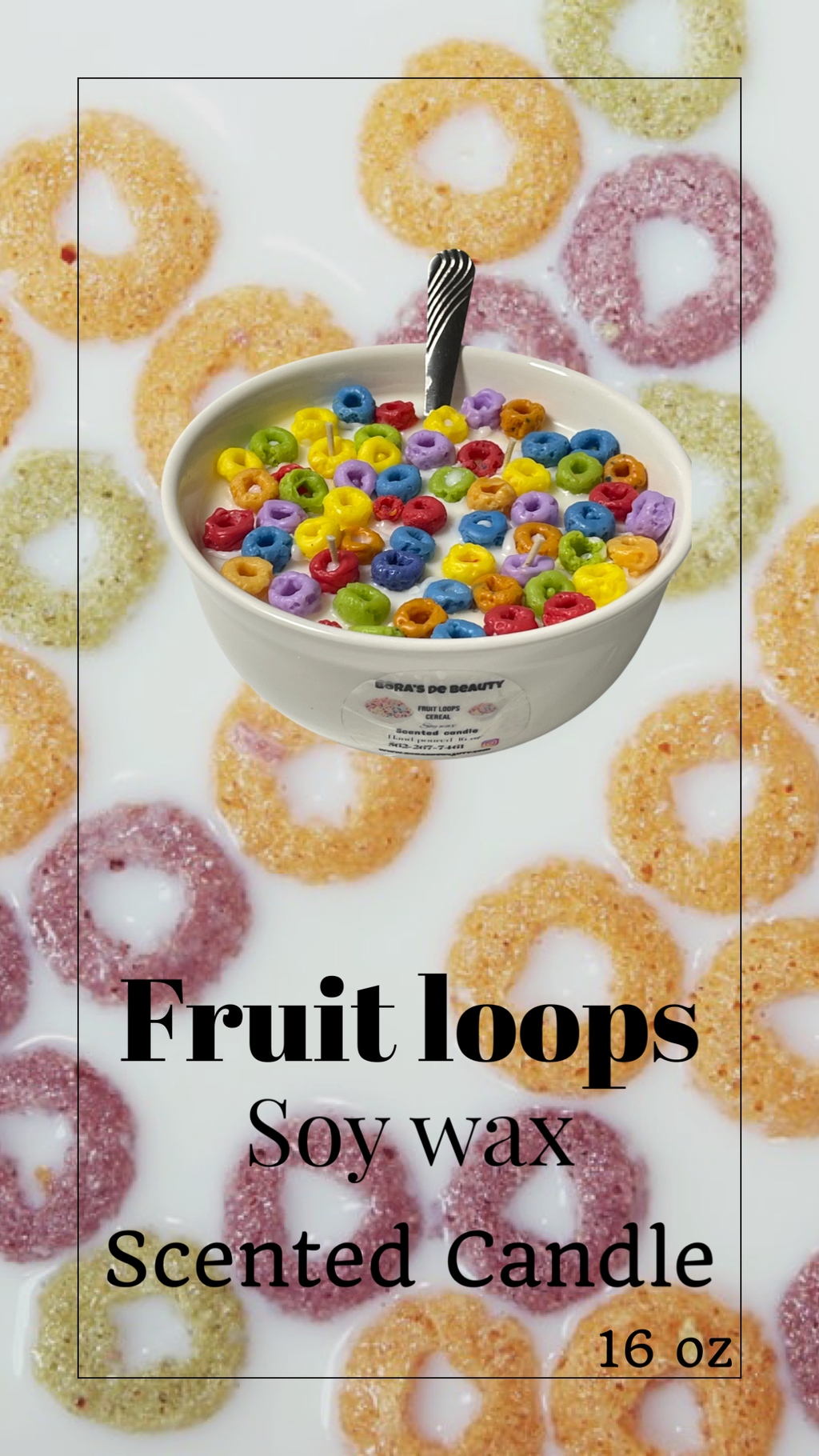 Cereal fruity candle