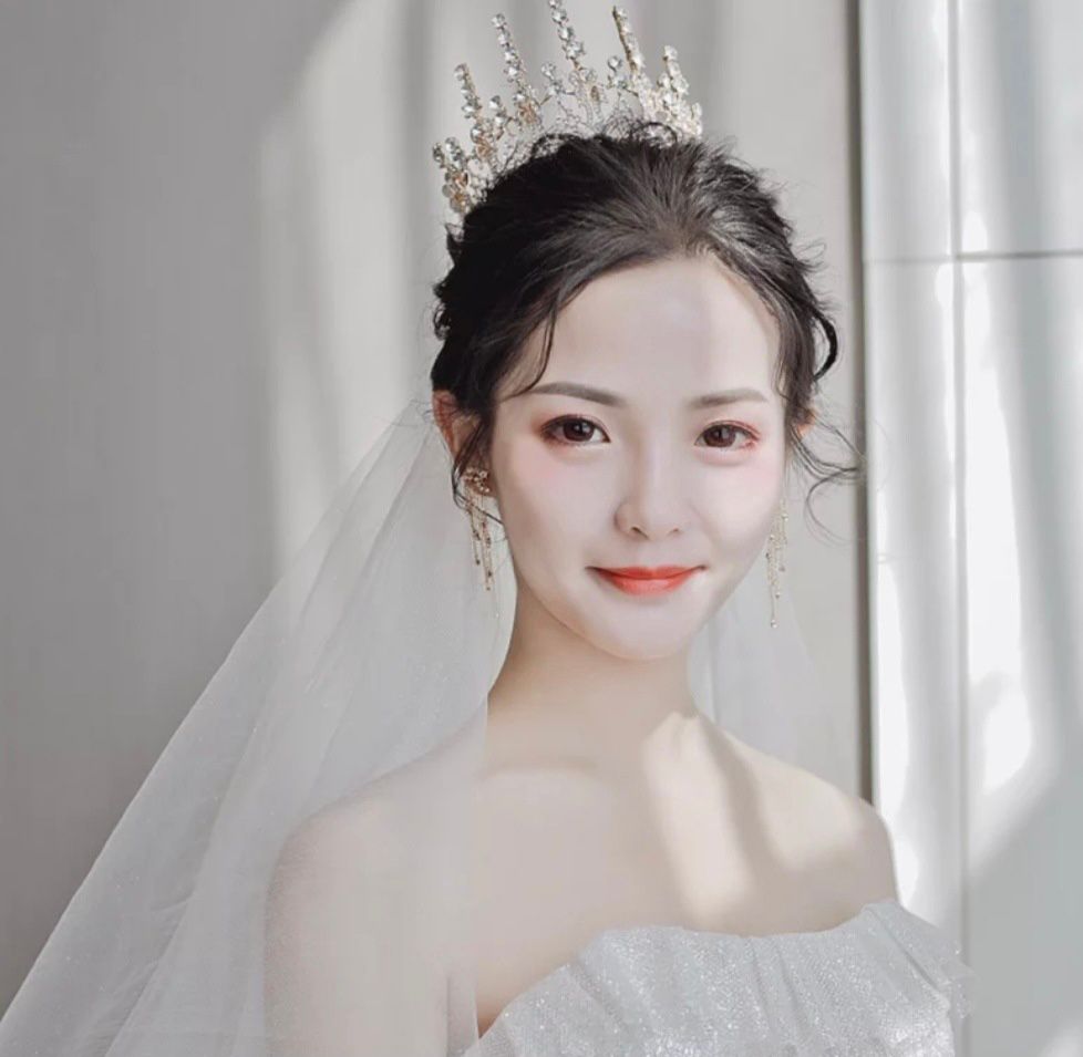 #3 Rhinestone Chrystal tiara earing set