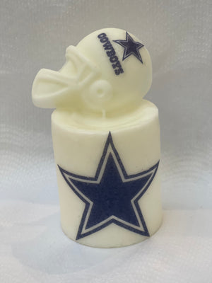Football pillar candles