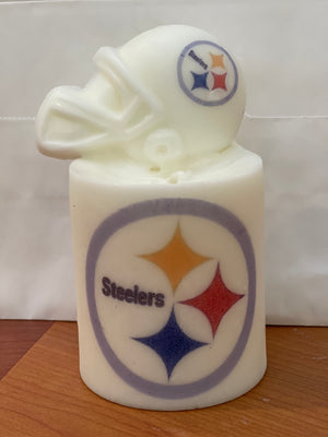 Football pillar candles