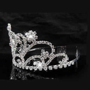 LILY  #49 Rhinestone Wedding Bride Tiara Crown