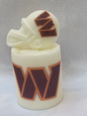 Football pillar candles