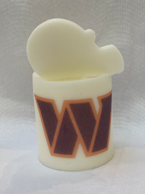 Football pillar candles