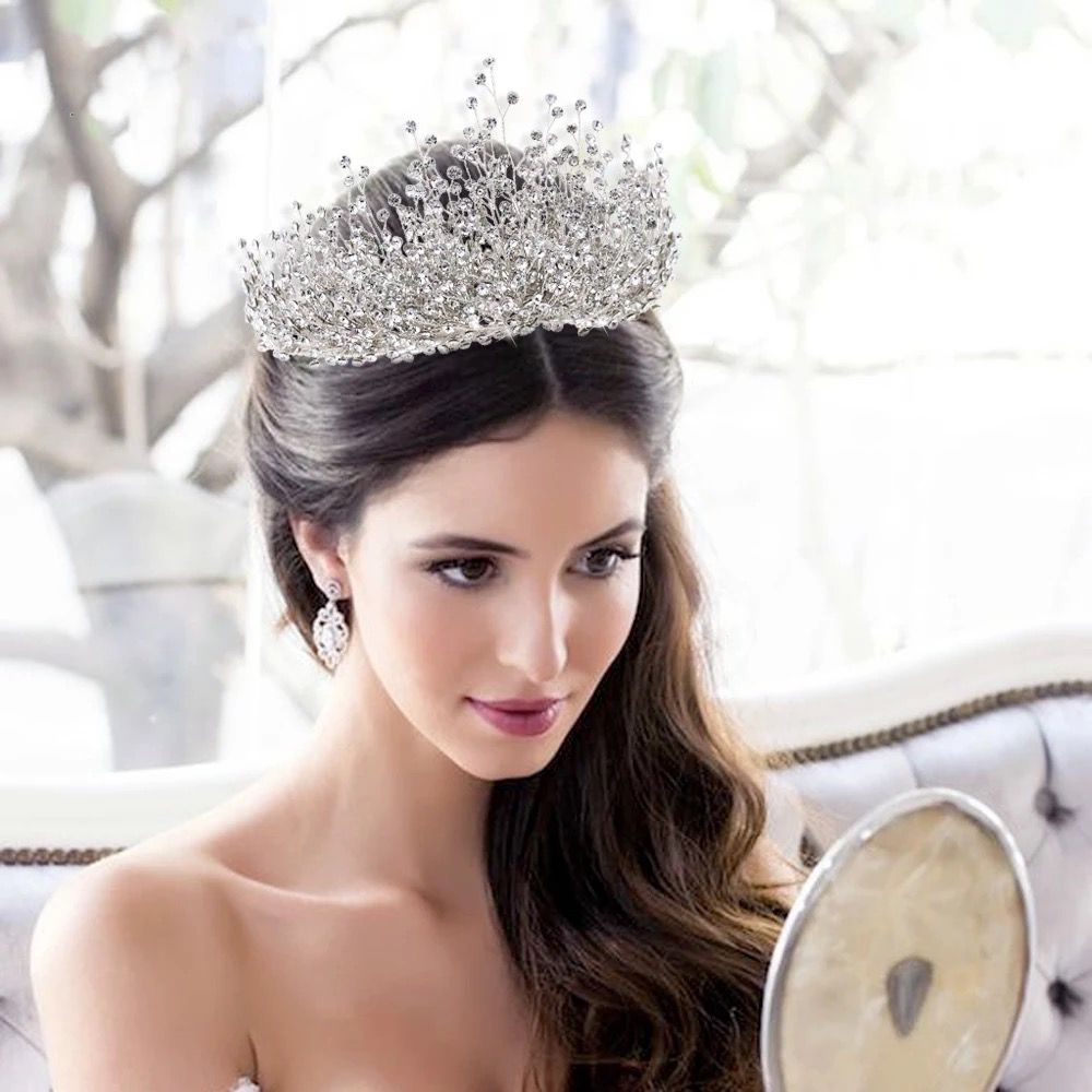 #1 PEACOOK  Rhinestone Tiara