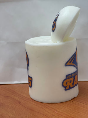 Football pillar candles