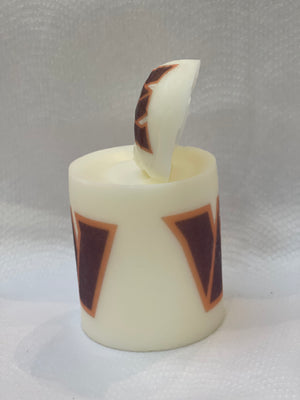 Football pillar candles