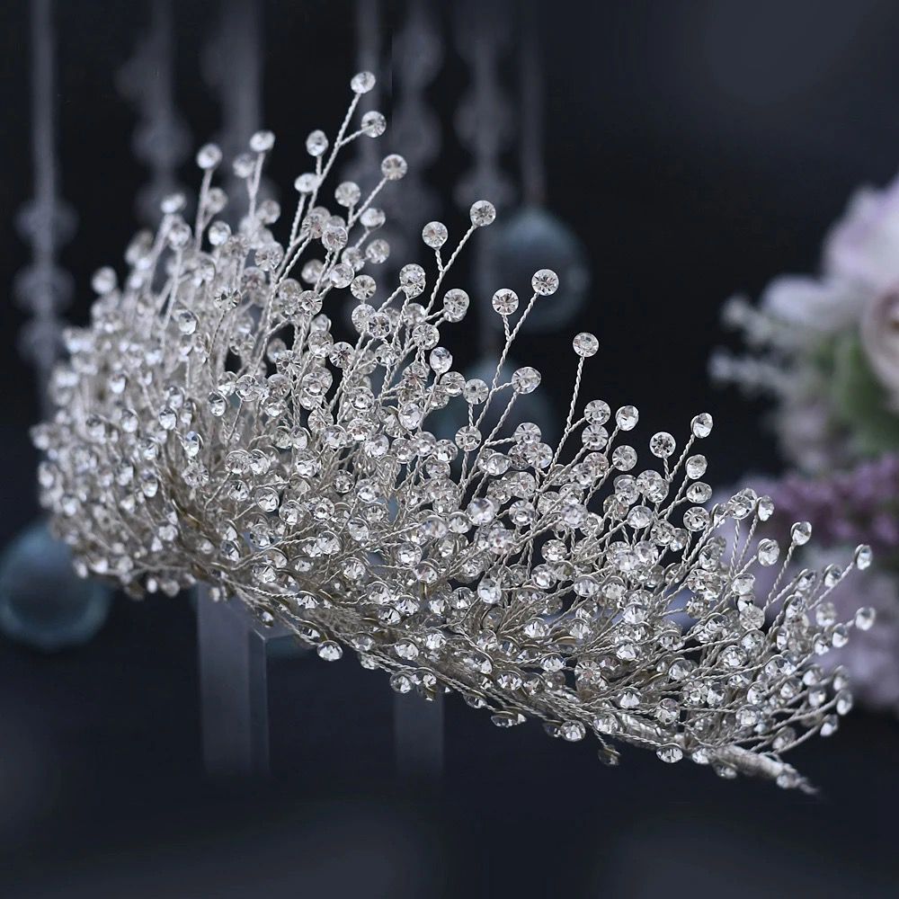 #1 PEACOOK  Rhinestone Tiara