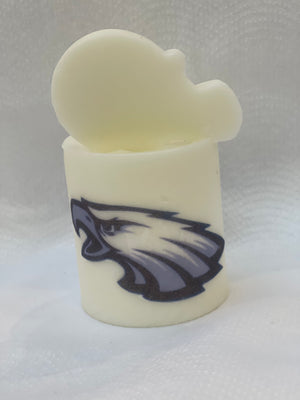 Football pillar candles